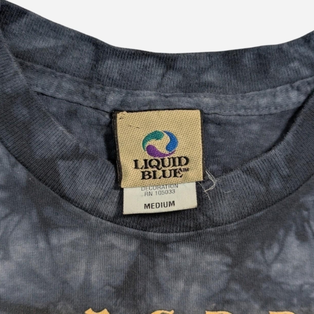 Vintage 90’s Liquid Blue Led Zeppelin Physical Graffiti Band Tee Size Medium - Picture 3 of 4